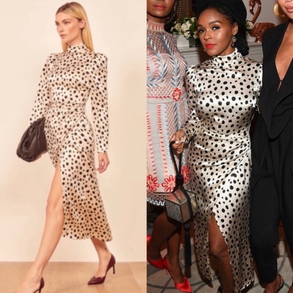 REFORMATION CARMELINA SILK DRESS - Picture 7 of 15